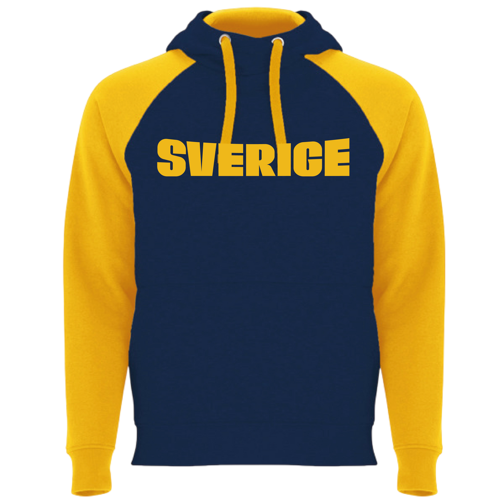 Gul/Blå Hoodie - Ver 1