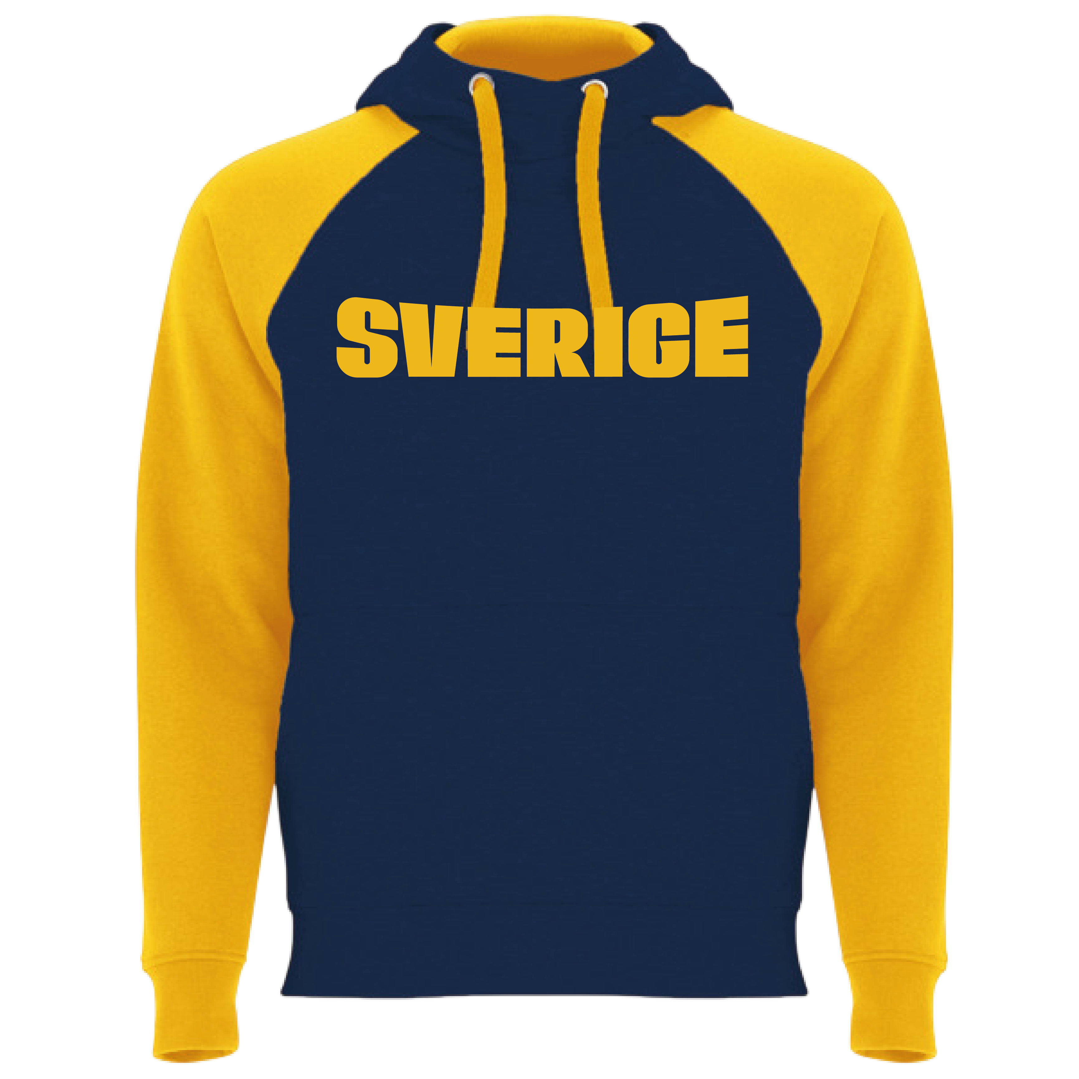 Gul/Blå Hoodie - Ver 1