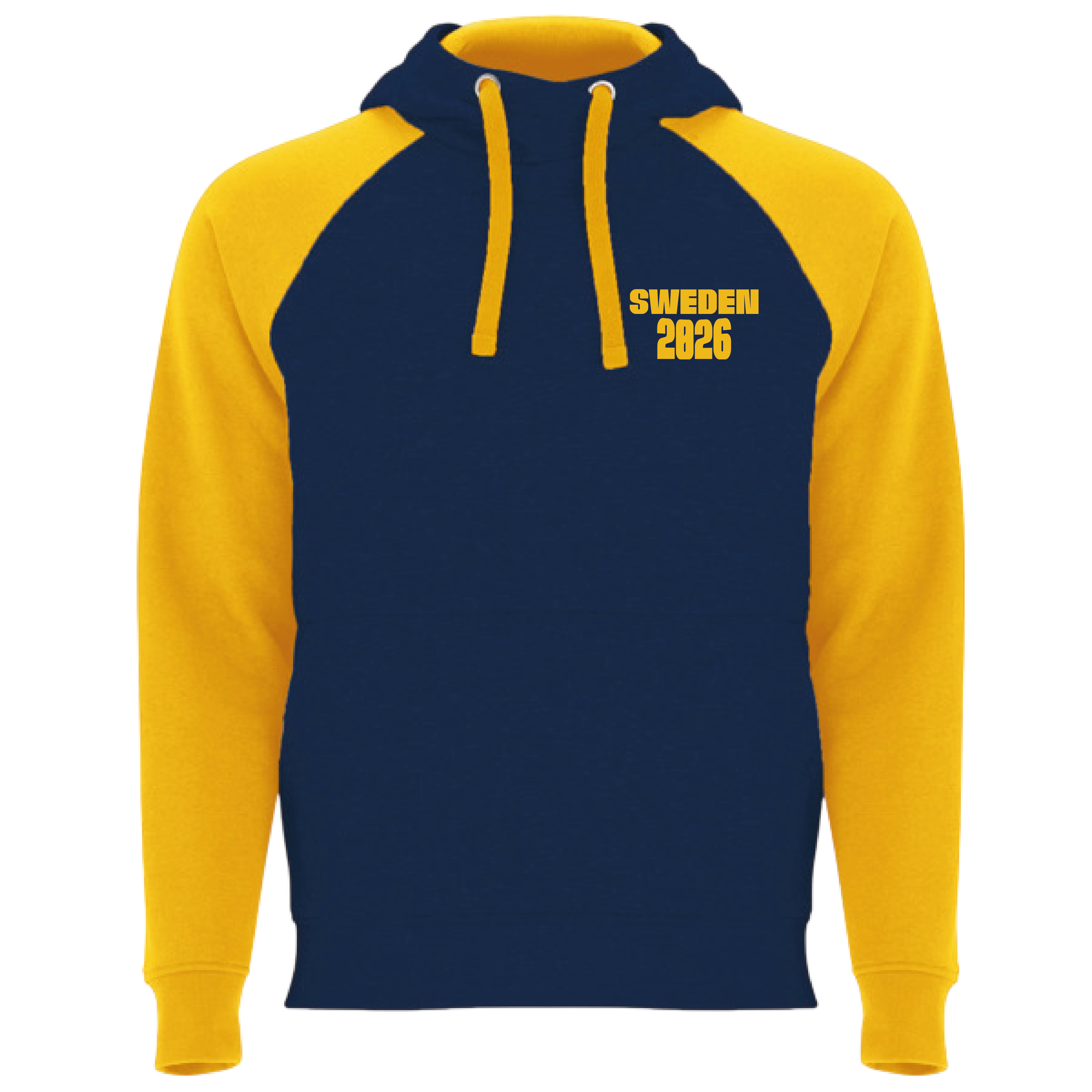 Gul/Blå Hoodie Ver - 2