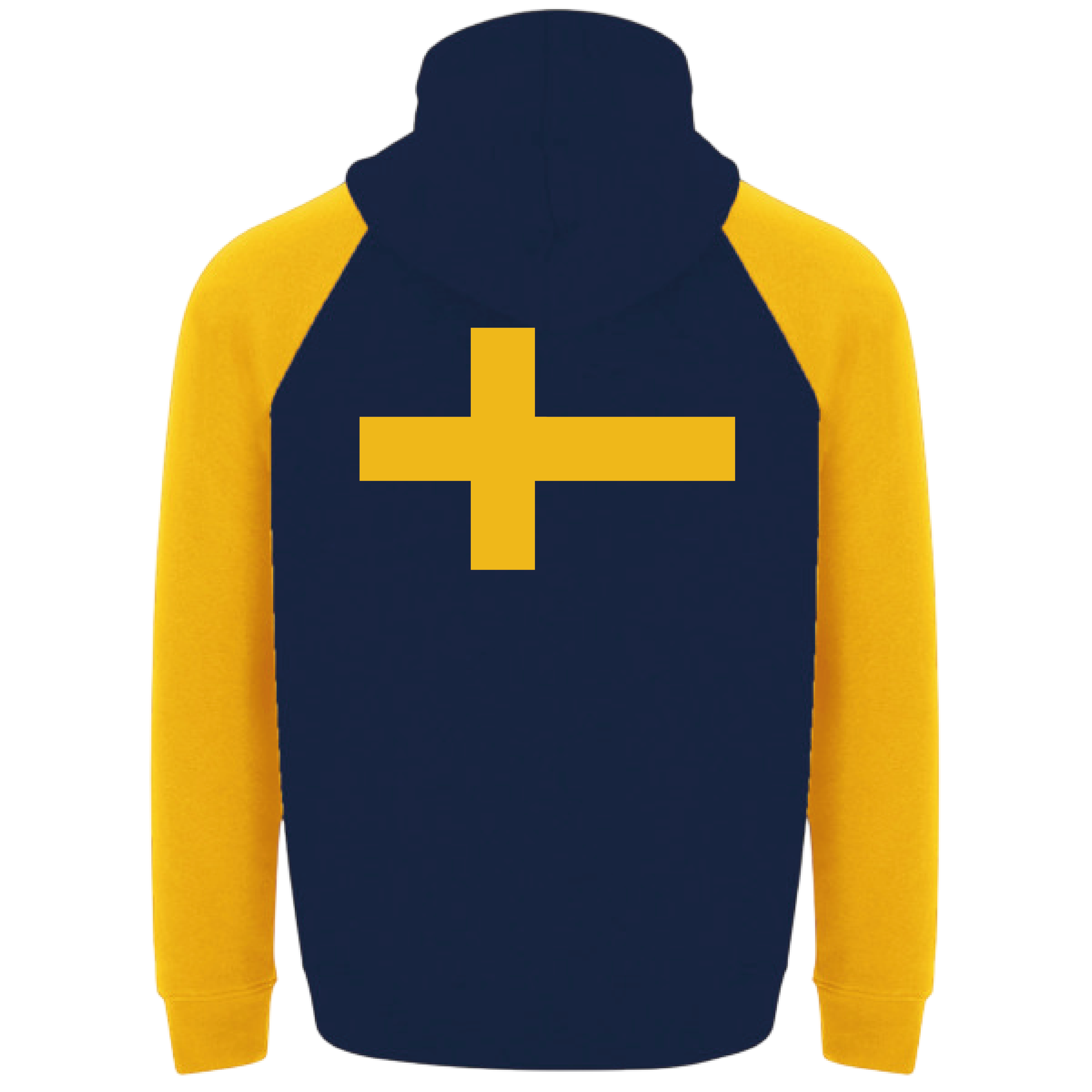 Gul/Blå Hoodie Ver - 2