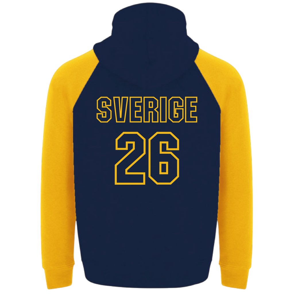 Gul/Blå Hoodie - Ver 3