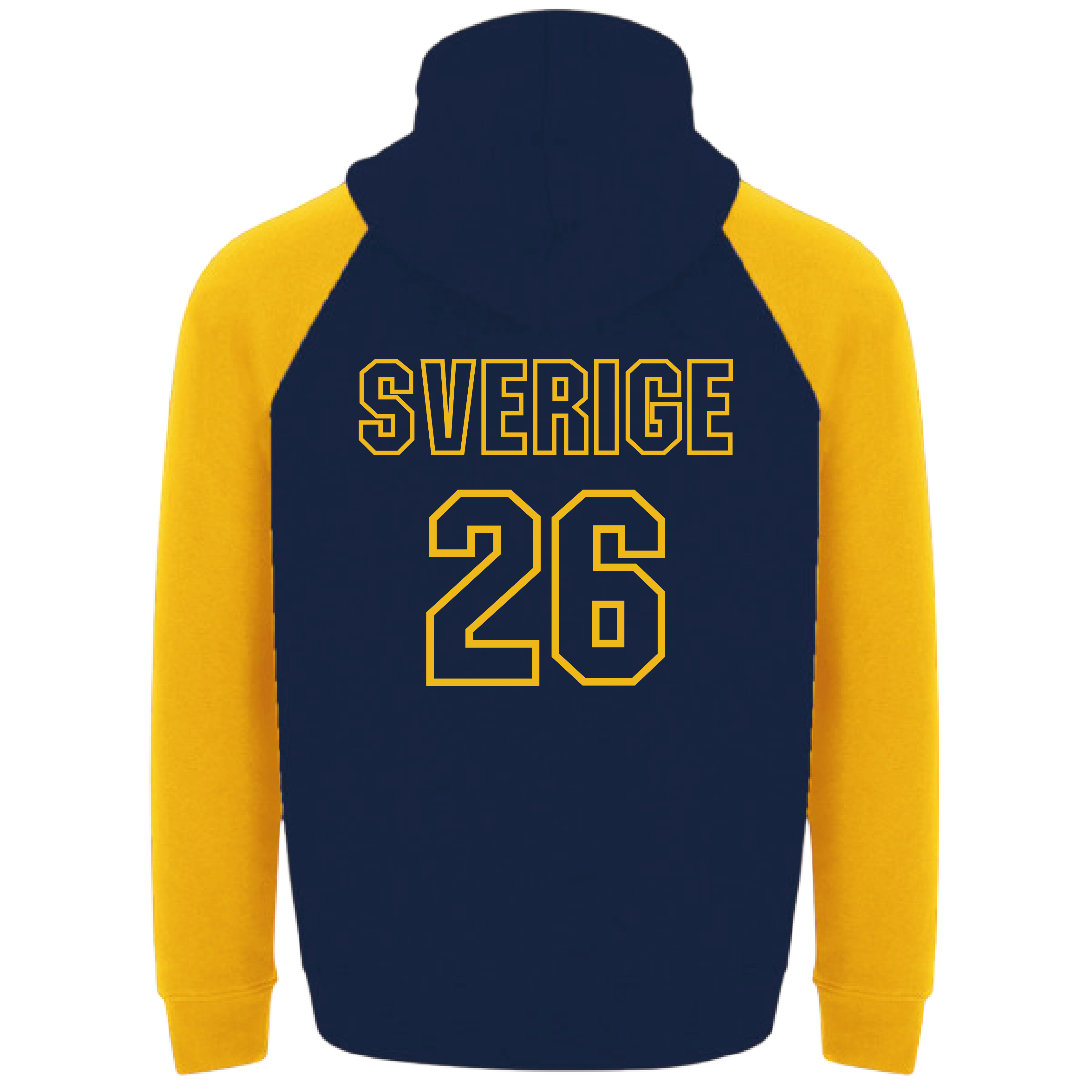 Gul/Blå Hoodie - Ver 3