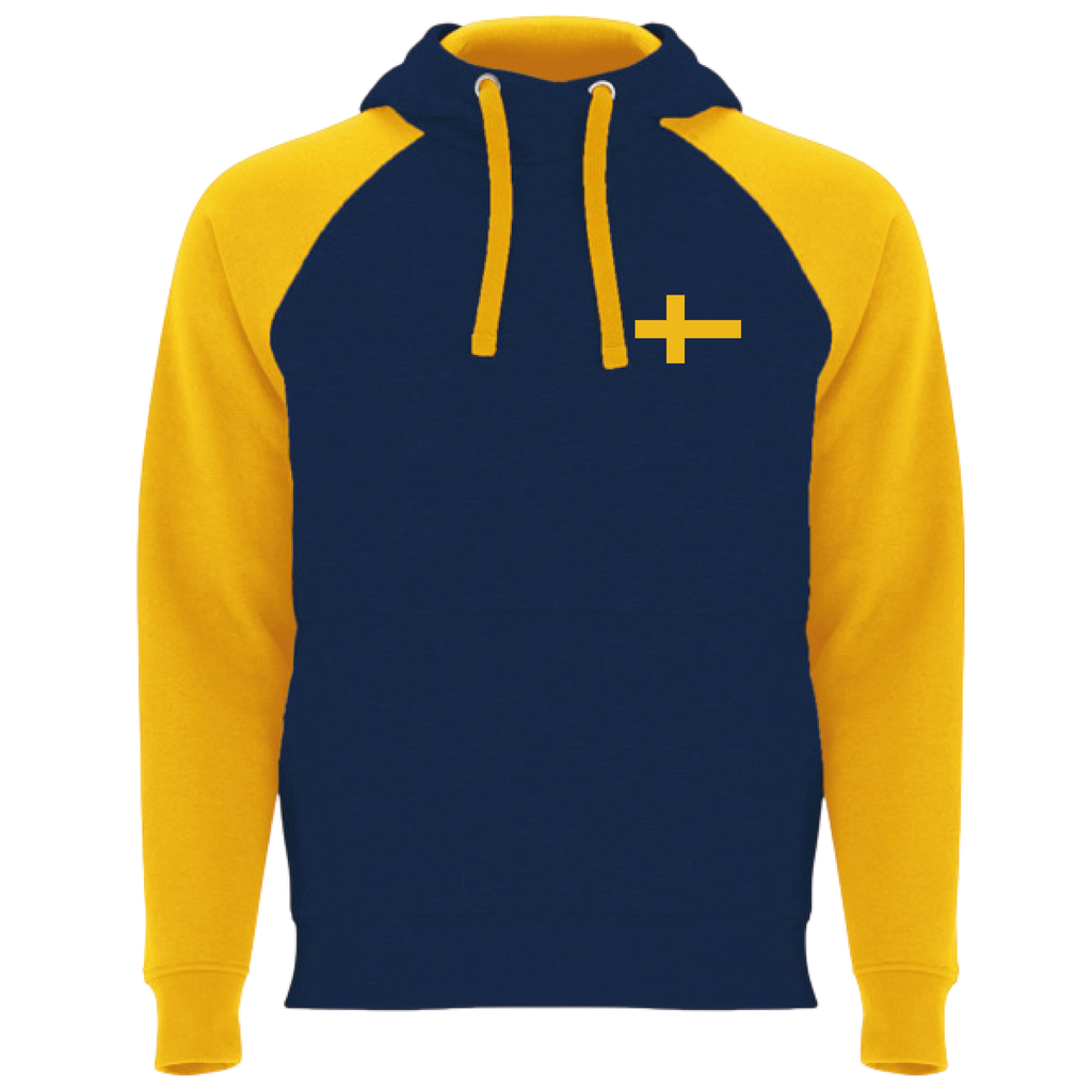 Gul/Blå Hoodie - Ver 3