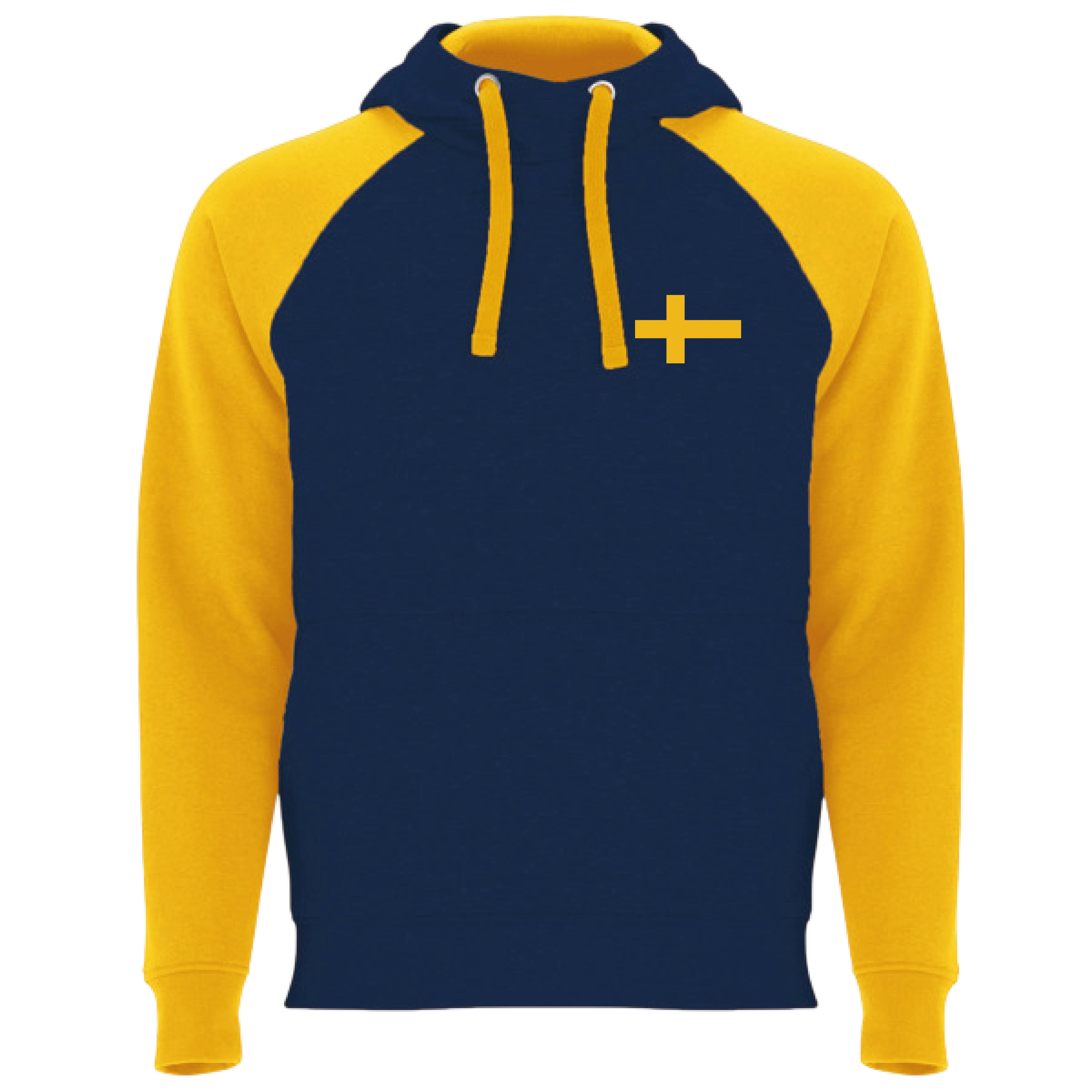 Gul/Blå Hoodie - Ver 3